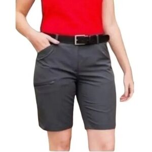 NWOT Oobe Charcoal Golf Hiking Arrowhead Bermuda Shorts